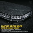 thumbnail image 2 of Xprite 42 LED High-Visibility 14" Rooftop Strobe Light Bar Vehicle Safety Emergency Beacon, Magnetic Base, Weatherproof-Red，Blue, 2 of 8