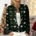 thumbnail image 2 of adviicd Christmas Cardigan Sweater for Women Open Front Holiday Graphic Funny Cute Long Sleeve Xmas Outfit 2025 Fashion (Dark Green, XL), 2 of 6