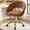 Brown, variant on COOLHUT Home Office Desk Chairs, Adjustable Swivel Vanity Chair, Modern Makeup Velvet Vanity Chairs, Rolling Vanity Chair with Golden Base for Bedroom, Living Room, Computer Room, Beige