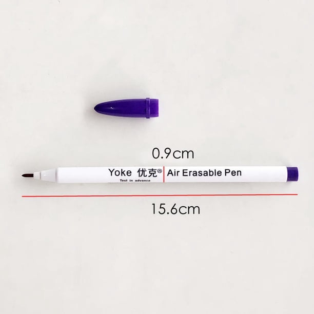 Methold 12x herramienta de costura de punto de cruz rotulador de tela de tinta de ojal borrable con agua Type2