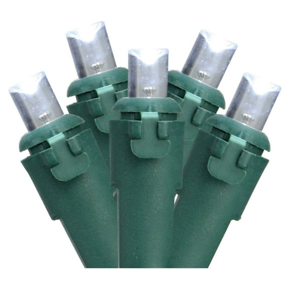 Northlight White LED Wide Angle Christmas String Lights Holiday Lightings, 34.25' (100 Count)