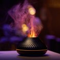 thumbnail image 3 of Humidificador de llama de simulación Difusores de fragancia de luces nocturnas coloridas (negro), 3 of 9