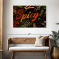thumbnail image 3 of Elephant Stock Spicy Typography Wall Art - Horizontal Canvas Wall Art - Living Room Wall Decor - Food And Drink Canvas - Black And Brown Decor - 45" x 30", 3 of 8