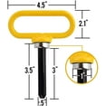 thumbnail image 5 of Mission Automotive Yellow Magnetic Hitch Pin, 5 of 6