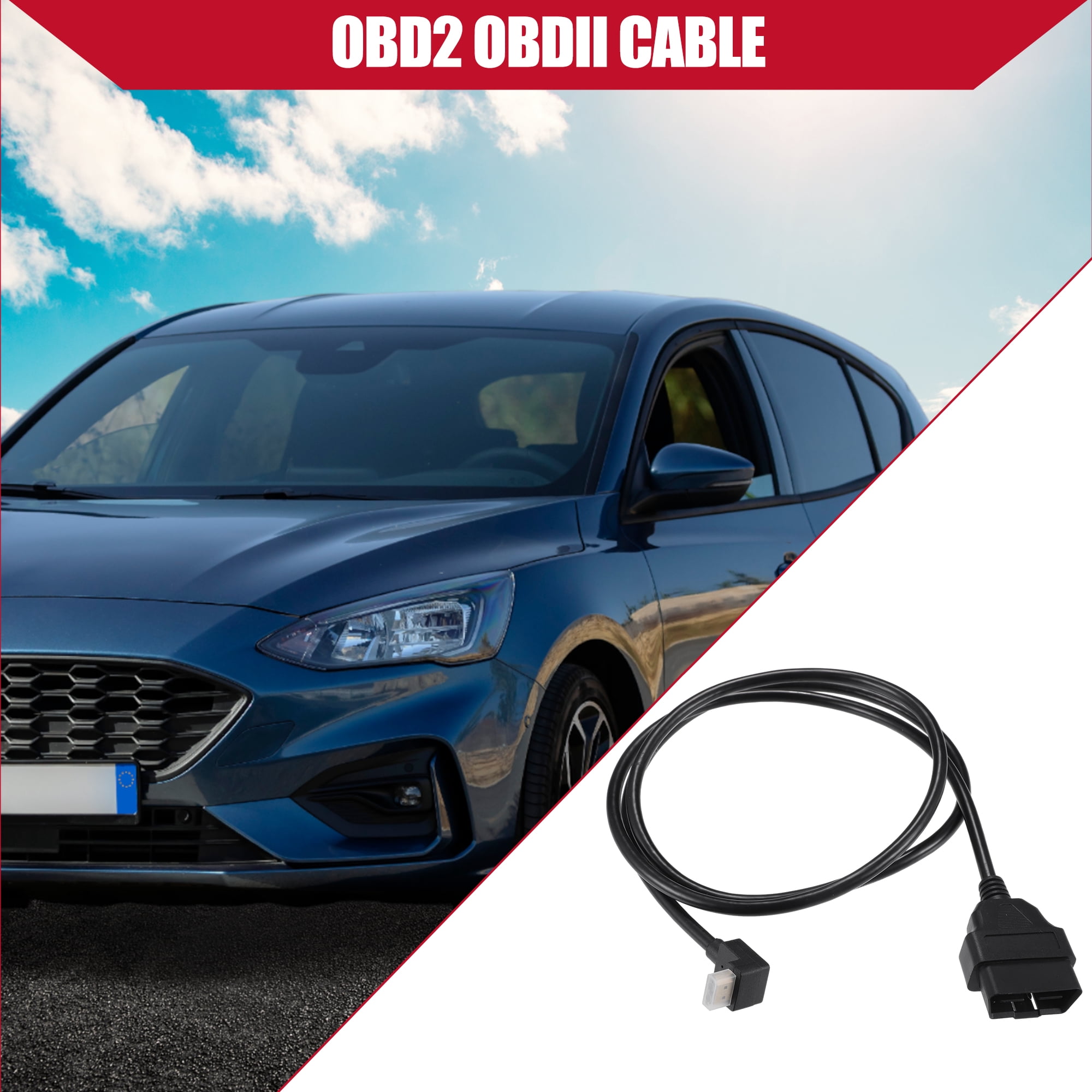 Unique Bargains X4 OBD2 Cable for Xcalibrator X4 Model Tuner Scanner Durable Plastic