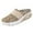 Khaki, variant on Women's Summer Fashion Solid Color Large Mesh Toe Slippers Comfortable Non- Beach Footwear