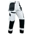 thumbnail image 2 of Notus Men's Work Safety Pants Cordura Knee Reinforced Casual Tactical Trousers Utility Tools Holster Pockets S1 White 36-32, 2 of 6