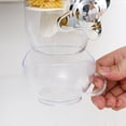 thumbnail image 2 of Dispensador de alimentos secos montado en la pared, dispensador de cereales triple de diseño contemporáneo para almacenar y dispensar alimentos fácilmente, contenedores confiables y duraderos,, 2 of 5