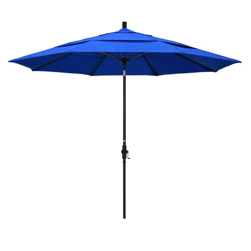 California Umbrella 11' Patio Umbrella in Pacific Blue