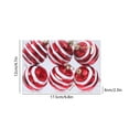 thumbnail image 2 of Vrorvz 6 Pack Christmas Hanging Ornaments with Keywords Shatterproof and Long Lasting for Festive Indoor Tree Decor 2.4in Red, 2 of 5