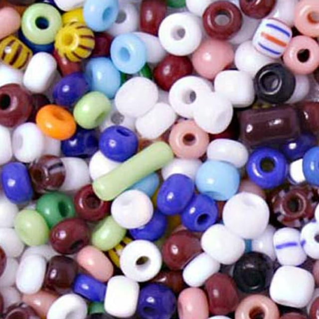 Perles de Rocaille en Verre Tchèque - Taille 8/0 Multicolore Opaque