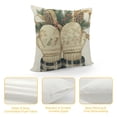 thumbnail image 4 of YINGXI Winter Throw Pillow Covers Gloves Winter Holiday Decorative Pillows for Sofa Couch Home Decor 18x18in, 4 of 5