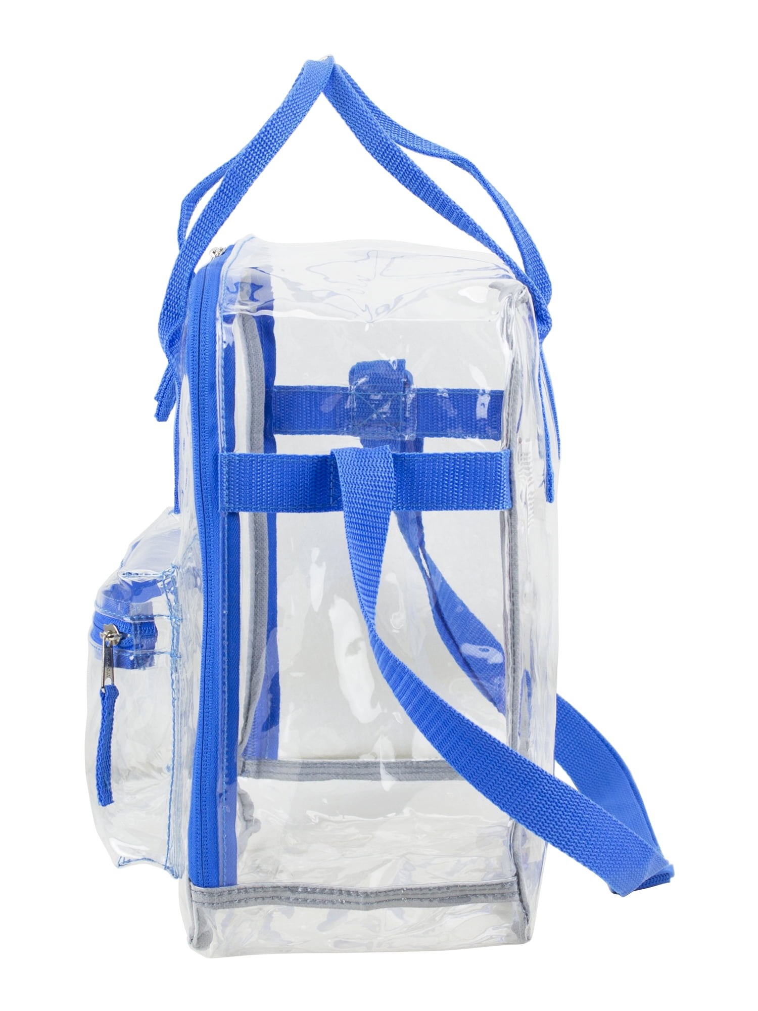 Eastsport Unisex Stadium Approved Clear Handbag Tote Crossbody, Royal Blue