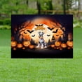 thumbnail image 2 of Mummy Schnauzer Happy Halloween with Pumpkins Bats Spooky Fun Yard Sign Miniature Schnauzer Dog Lover Outdoor Home Lawn Garden Porch Decor - 00019, 2 of 5