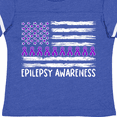 thumbnail image 4 of Inktastic Epilepsy Awareness Purple Ribbons and Flag Boys or Girls Toddler T-Shirt, 4 of 5