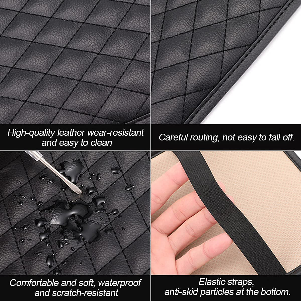 Car Armrest Cover Universal Car Armrest Pad Waterproof Car Center Console Cover 11.8 x 7.87 Inch Car Armrest Seat Box Cover Protector Car Decoration Accessories for Vehicle SUV Truck Car (Black) - image 5 of 8