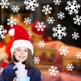 thumbnail image 5 of ERTZAE 135Pc Christmas Window Clings Snowflakes Window Decals Static Window Stickers For Christmas Decorations Windows Decor Ornaments Xmas Party Supplies Thanksgiving Party Decor, 5 of 7