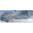 thumbnail image 4 of Abstract Marble Extended Mouse Pad 31.5x11.8 Inch Gold Blue Grey Marbled Non-Slip Rubber Base Large Mousepad Keyboard Mouse Mat Desk Pad for Work Gaming Office Home, 4 of 6