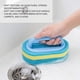 thumbnail image 3 of Cepillo de limpieza Cepillo de esponja Cepillo de limpieza multifuncional Baño Cocina Tina Inodoro Cepillo de limpieza para fregar bañeras Alfombras 14 * 9 * 7 cm, 3 of 5
