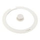 thumbnail image 5 of Tapa de olla, cubierta de olla de cocina, borde de silicona, cubierta superior de vidrio para sartenes, ollas Blanco L, 5 of 9