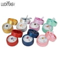 thumbnail image 4 of Wholesale 24pcs/lot Multi-color Bow Small Round Ring Box Stud Earrings Jewelry Box Gift Box For Ring Display Jewelry Earring Box Silver, 4 of 6