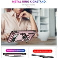 thumbnail image 6 of Compatible with Google Pixel 8A Case Built-in 360 Ring Holder Kickstand, Extreme Protection Military Armor Magnetic Car Dual Layer Protective Heavy Duty Phone Cover For Google Pixel 8A,Rosegold, 6 of 6
