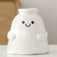 thumbnail image 6 of YIKA Halloween Decoration Cute Ghost Ceramic Flower Vase White Decorative Planter With Face Modern Decor For Fresh Flowers Nursery Room Halloween Ornaments, 6 of 7