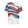 thumbnail image 5 of GERsome 4th of July T-Shirt American Flag Shirts for Women Short Sleeve V-neck USA Print Patriotic Tops Stars and Stripes Tees S-3XL, 5 of 5