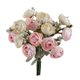 thumbnail image 2 of Decoración de pared de ramo de flores artificiales de color melocotón rosa, 2 of 9