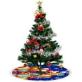 thumbnail image 4 of GZHJMY Christmas Tree Skirt, 30" Xmas Tree Skirts Christmas Tree Mat for Christmas Holiday Party Ornaments, 4 of 5