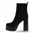 thumbnail image 4 of Sam Edelman Women's Rayza Platform Boot Black Suede 9.5M, 4 of 5