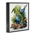 thumbnail image 3 of Stupell Industries Eclectic Bluebird & Woodland Plants Black Framed Giclee Art, 24 x 24, by RB, 3 of 8