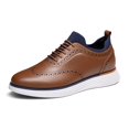 thumbnail image 1 of Zapatillas de Vestir MaxFlex Wingtip para Hombre Bruno Marc Marrón Talla 9.5, 1 of 8