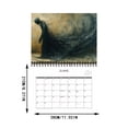 thumbnail image 3 of Calendario de escritorio 2025,12 calendario de pared mensual con patrones variados, fácil de colgar, 3 of 9