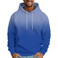 thumbnail image 2 of DODADAWANJ Hoodie Sweatshirts for Men Fashion Gradient Graphic Hooded Pullovers Big and Tall Long Sleeve Hoodies with Pockets Blue M, 2 of 5