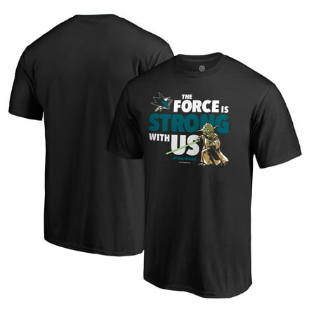 San Jose Sharks Fanatics Branded Star Wars Jedi Strong T-Shirt -