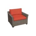 thumbnail image 5 of TK Classics Monterey Wicker 5 Piece Patio Conversation Set with Club Chair and 2 Sets of Cushion Covers, 5 of 8