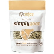 Angle View: Sojos Simply Goat Freeze-Dried Dog Treat, 4 oz