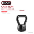 thumbnail image 2 of CAP Barbell Cast Iron Kettlebell, Home Gym Strength Training Weight, 20 lb, 2 of 8
