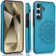 thumbnail image 6 of Design for Galaxy S24 5G Case with Credit Card Holder Slot PU Leather Wallet Phone Cases Stand Kickstand Durable Shockproof Protective Cover for Samsung S 24 Women Men 6.1 inch Blue, 6 of 13