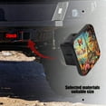 thumbnail image 5 of Hitch Cover Fits For 2-Inch Hitch,Eiffel Tower In Landscape With Flying Butterflies And Flowersrubber Trailer Hitch Cover Tube Plug Insert,Car Exterior Accessories, Receiver Tube Hitch Plug, 5 of 6
