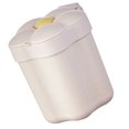 thumbnail image 3 of Desktop Trash Can with Lid, Large Opening Plastic Flower Shape Desktop Trash Bin Mini Paper Storage Basket for Home Office Gift, 3 of 8