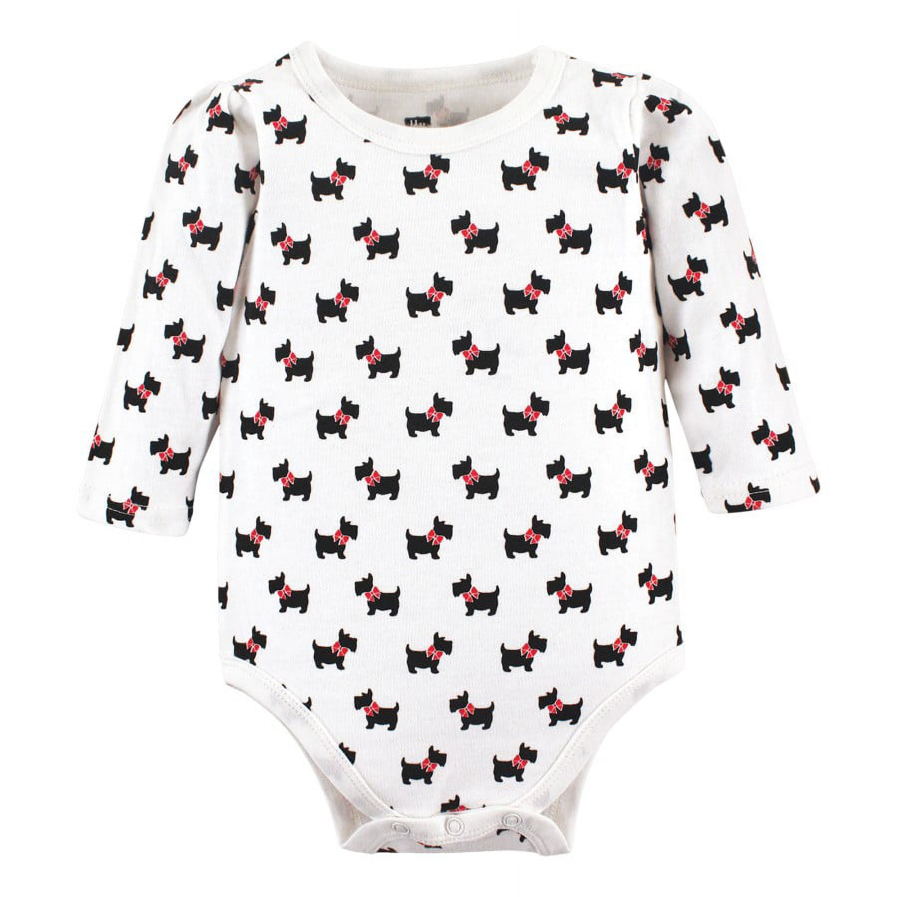 Hudson Baby Cotton Long-Sleeve Bodysuits, 3-Pack, Newborn- 24 Months