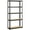 Black, variant on Topeakmart 4 Pieces of 5 Tiers Adjustable Metal Storage Shelving Boltless Display Stand, Black