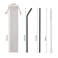 thumbnail image 1 of Bdday Pailles en Acier Inoxydable 304 Couleurs Ensemble Portable Réutilisable pour Boissons de Bar Thé au Lait, 1 of 1