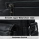 thumbnail image 3 of Bolso Bandolera de Cuero para Hombres,Bolso Bandolera de Hombro Multifuncional de Gran Capacidad con Correas Ajustables para Trabajo y Negocios, 3 of 8