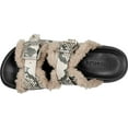 thumbnail image 4 of Women's Aerosoles Olivia Faux Fur Platform Slide Natural Snake Leather/Faux Shearling 6 M, 4 of 5