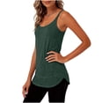 thumbnail image 4 of DAFPZW Women's Workout Tank Tops Spaghetti Strap Sleeveless Scoop Neck Athletic Racerback Camisole Tops Gym Yoga Summer Shirts, 4 of 6