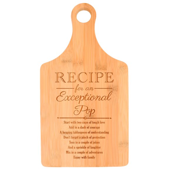 ThisWear Pops Day Gifts Recipe for an Exceptional Pop Birthday Gifts Paddle Shaped Bamboo Cutting Board