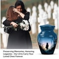thumbnail image 4 of Teddy Bear Cremation Urns For Keepsake 1 Large, Blue Miniature Urns For Human Ashes For Male And Female, Set Of 4, Little Funeral Urn For Mom And Dad, Combo 10&3 Inch, 4 of 7